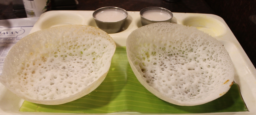 Hoppers(appa) made from coconut milk and rice